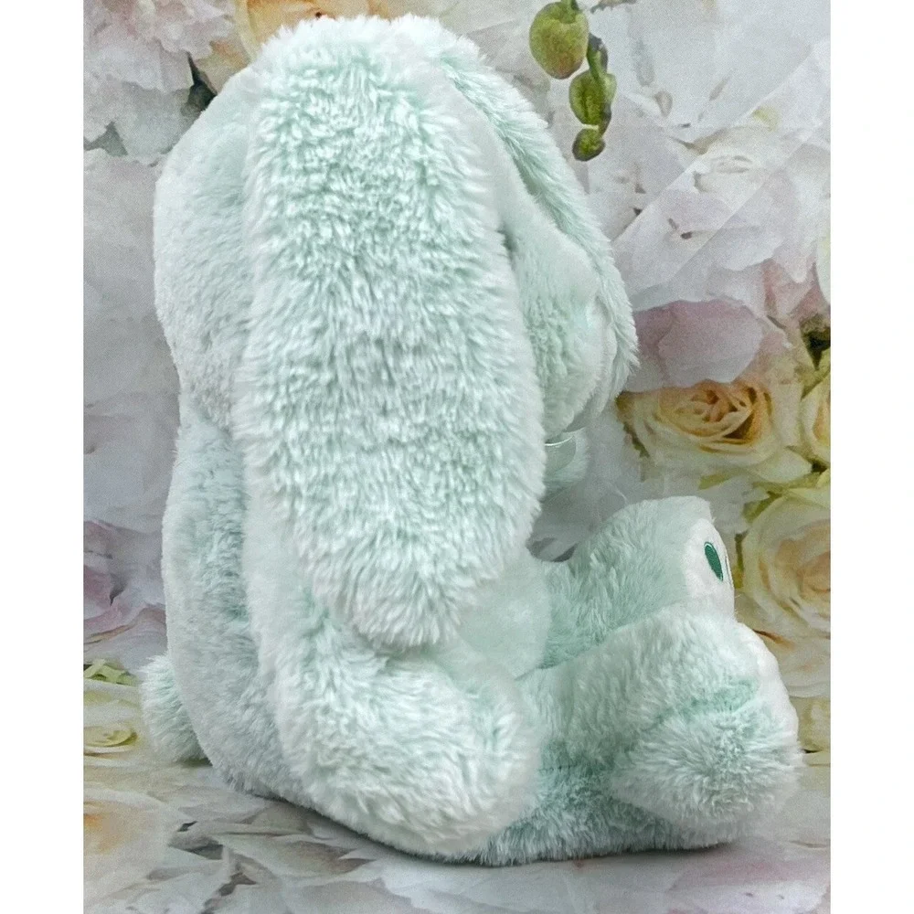 Walmart RABBIT Bunny Mint Green Plush Stuffed Animal Big Ears Embroidered EASTER